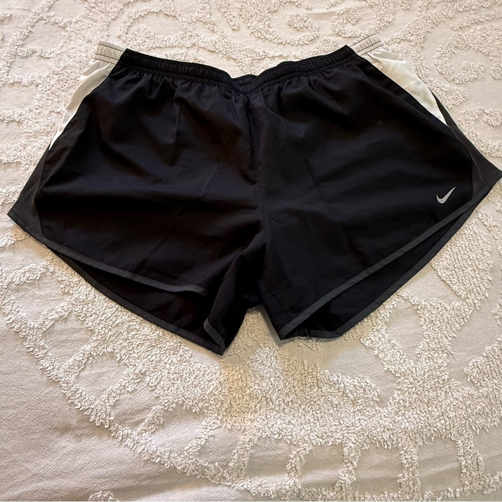 Nike Women's Black and White Running Shorts